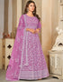 classy light purple net heavy designer wedding wear salwar suit with light purple santoon 13688-acy4258 Back View